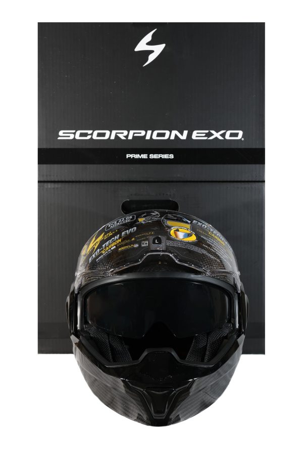 Scorpion EXO-TECH Evo CARBON Solid felnyitható sisak