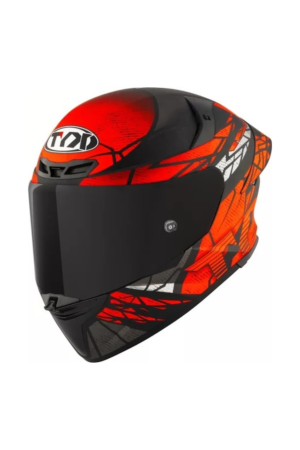 KYT TT Revo Combustiom Matt Red túrasport-sisak