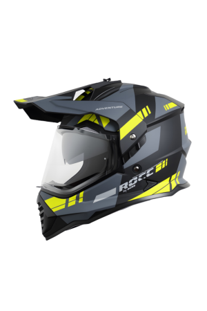 Rocc 500 fekete-neon Adventure bukósisak