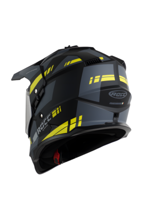 Rocc 500 fekete-neon Adventure bukósisak